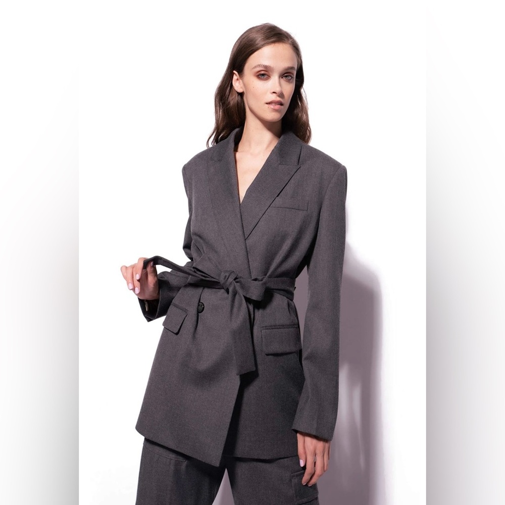 Pinko Grey Flannel Full Suit